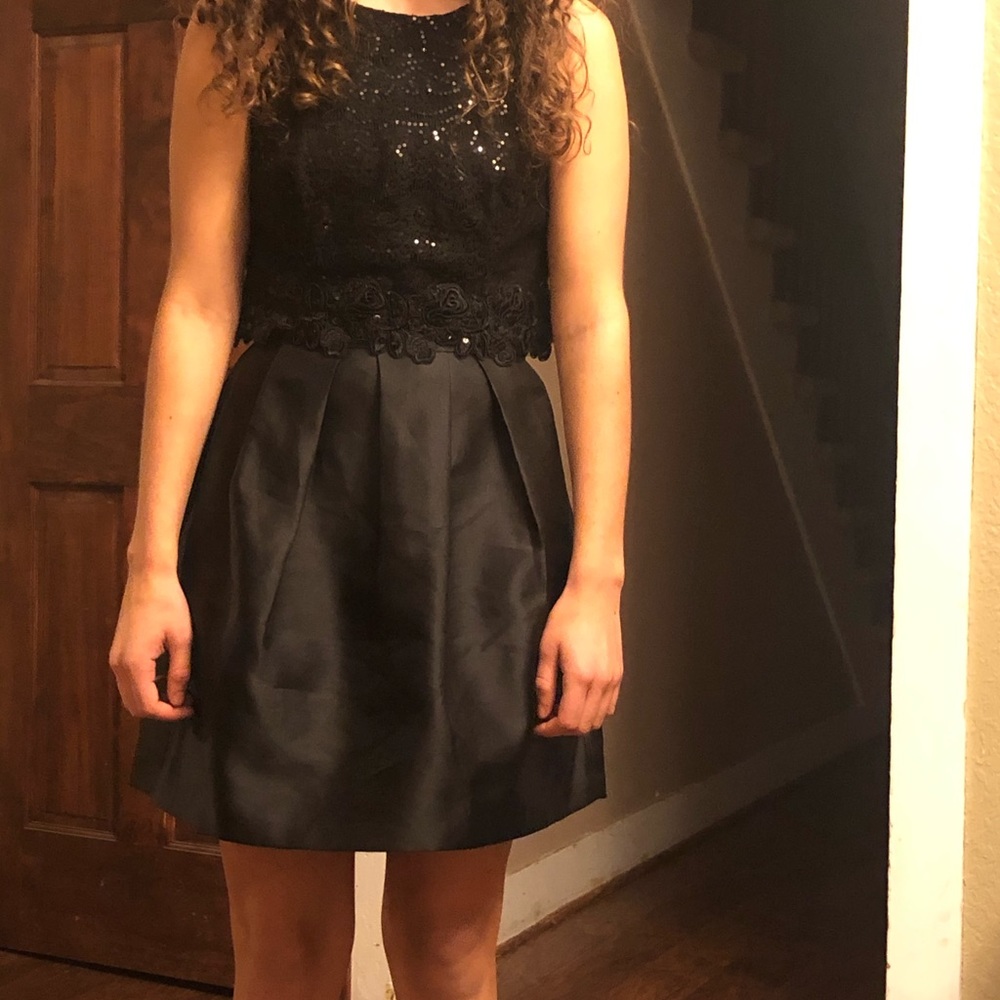 Black 2 piece formal dress